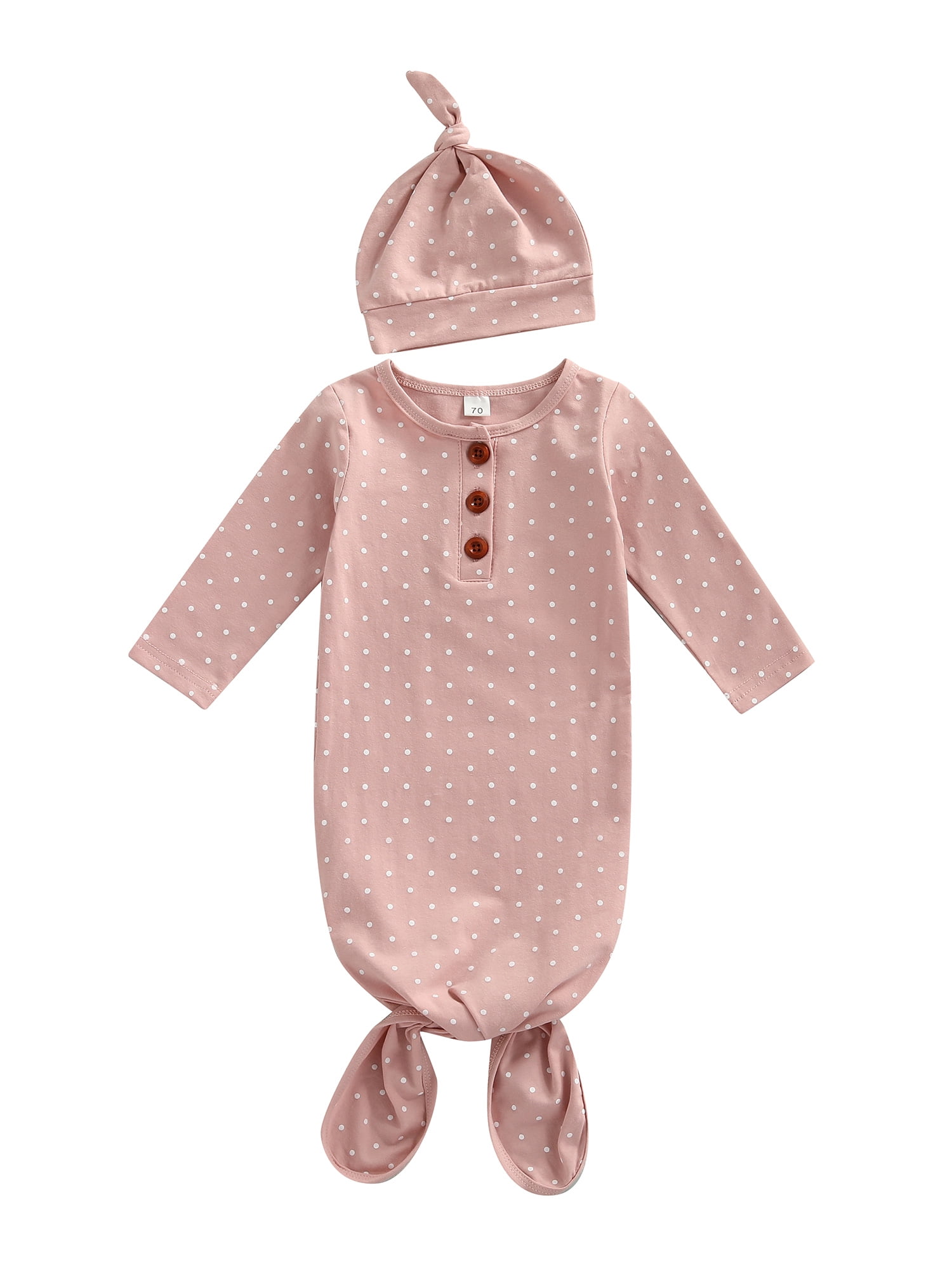 Bagilaanoe 03M Newborn Baby Girls Boys Sleeping Bags 2pcs Polka Dot