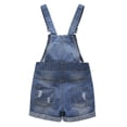 thumbnail image 3 of KIDSCOOL SPACE Baby Girl Boy Jean Overalls,Toddler Summer Denim Shortall,Blue,6-12 Months, 3 of 9