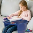thumbnail image 6 of Lollipop PJ Masks Portable Plastic Lap Desk for Kids - Floor, Couch, Bed & Car Activity Tray Table with Cup Holder, Blue, 6 of 6