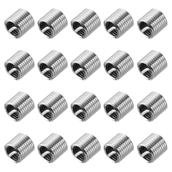 Uxcell 20pcs 1/2-13 UNC 1.5D Wire Thread Inserts 304 Stainless Steel Helical Type Repair Kit