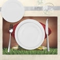 thumbnail image 3 of Ambesonne Frog Place Mats Set of 4, Prince, Standard Size, Green Red Yellow, 3 of 6