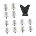 thumbnail image 1 of Almencla 12 Pieces Football Boot Spike Accessories for Indoor Outdoor Sports Training 13mm 15mm, 1 of 8