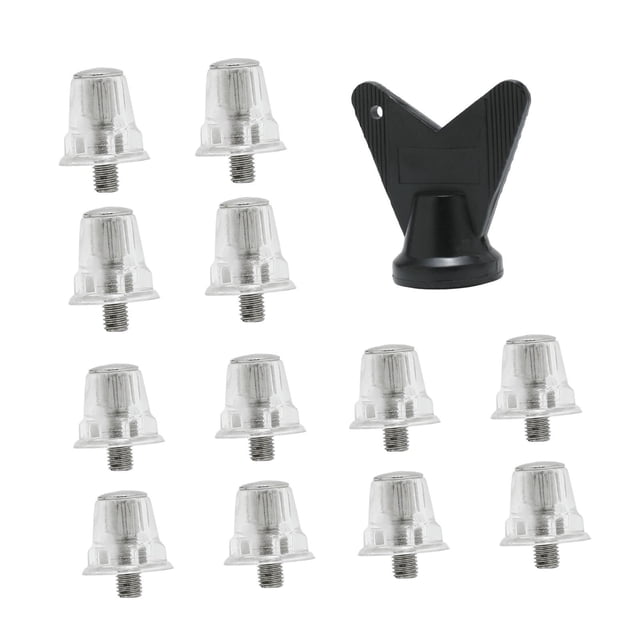 Almencla 12 Pieces Football Boot Spike Accessories for Indoor Outdoor Sports Training 13mm 15mm