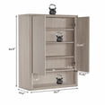 thumbnail image 4 of SICOTAS 44.9"H White Modern Shoe Storage Cabinet Set of 3,60 Pairs Fluted Shoe Organizer with 6 Tier and 2 Door, Tal Shoe Cabinet for Enterway Hallway Corridor Living Room, 4 of 9