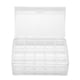 thumbnail image 4 of Caja organizadora de joyería de doble capa, 30 rejillas, estuche de exposición de almacenamiento transparente, contenedor para pendientes, 4 of 5