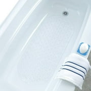 SlipX Solutions Clear Vinyl Non-Slip Bath Mats, 15" x 35"