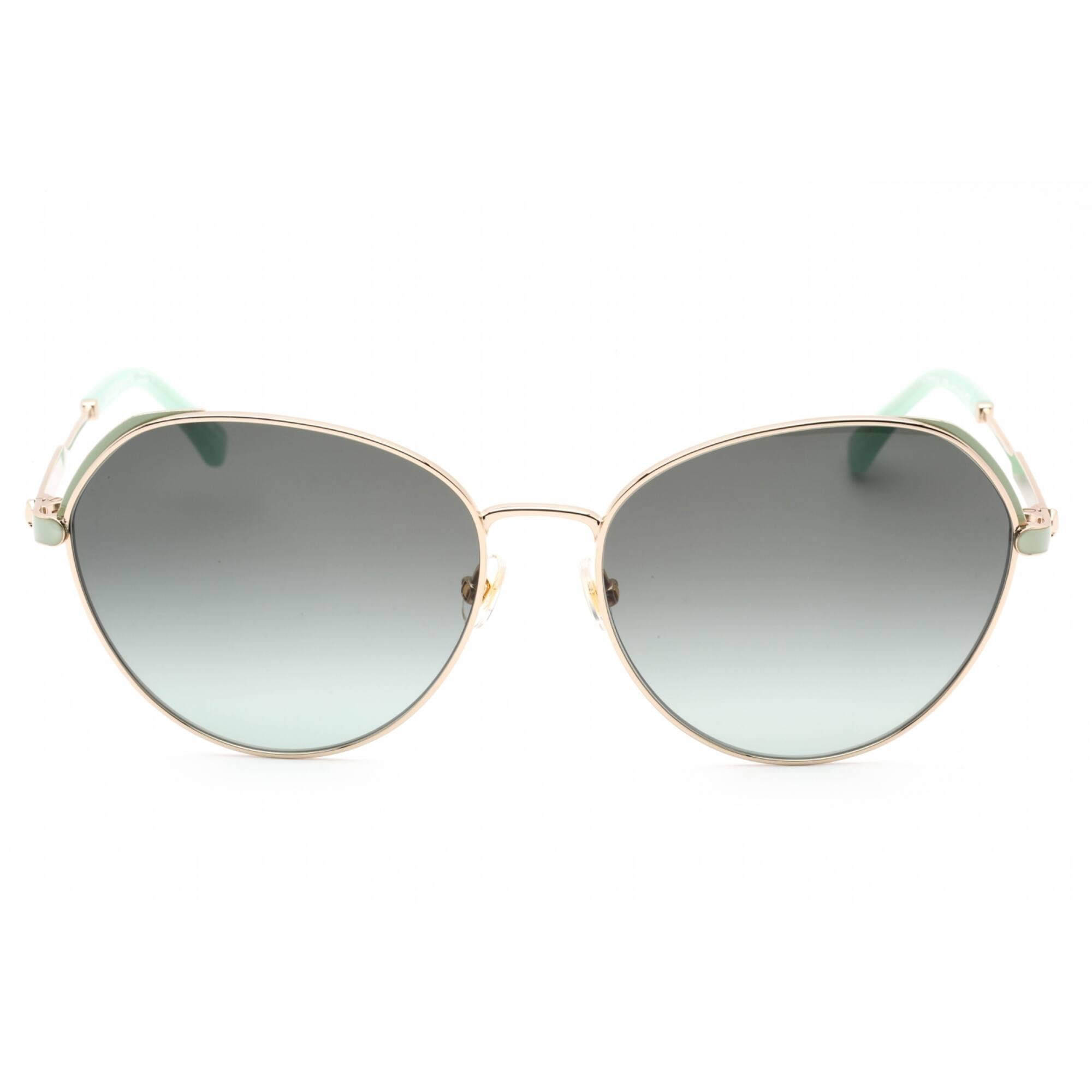 Kate Spade OCTAVIA/G/S 0PEFIB 59mm Round Sunglasses Women's Gold Green
