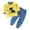 H6-Yellow, variant on CAUYDY Baby Boys Picture Outfits Infant Pajamas Soft Long Sleeve Top Elastic Pants 2Pcs Set Newborn Boy Clothing Fall Winter 12 18 24 Months 1T 2T Sizes 18-24 Months,Blue