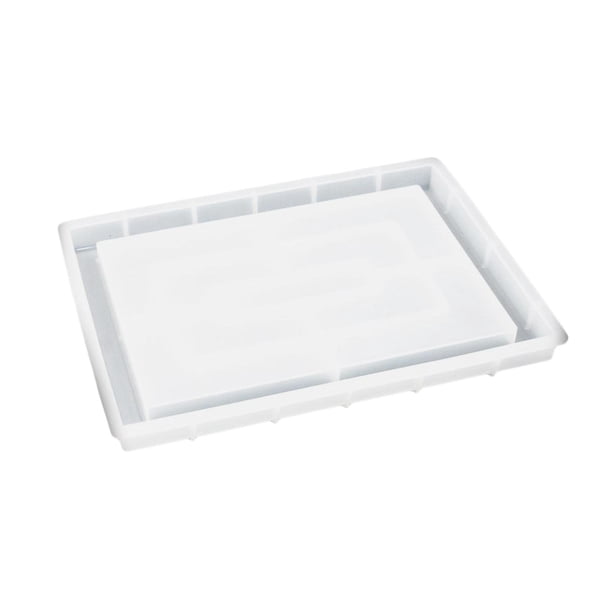 Moldes de resina, bloques cúbicos, bandeja de silicona, cristal epoxi, rompecabezas apilables para bricolaje