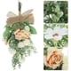 thumbnail image 4 of KAKOWELY Guirnalda floral, guirnalda de flores artificiales, corona colgante de flores de diente de león y rosas falsas, 4 of 5