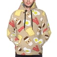 thumbnail image 4 of Hoodies for Men - Coffee Bacon Eggs Toast Long Sleeve Comfrt Men'S Fashion Hoodies & Sweatshirts, Sweatshirts for Men Hoodies Pullover Clothing Clothes with Pouch, 4 of 7