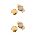 thumbnail image 1 of Bewildely Colador de hojas de té de doble mango para el hogar, filtro de malla fina para hojas de hierbas, herramienta de colado, accesorios de Oro 2piezas, 1 of 6