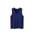 thumbnail image 1 of Minnieouse Ropa interior sin mangas para hombre, chaleco deportivo ajustado a la moda para hombre, cómodo para la piel, muchos colores, Fitness debajo de Camisetas Azul oscuro XL 115-125 Libras Minnieouse AP013342-06, 1 of 6
