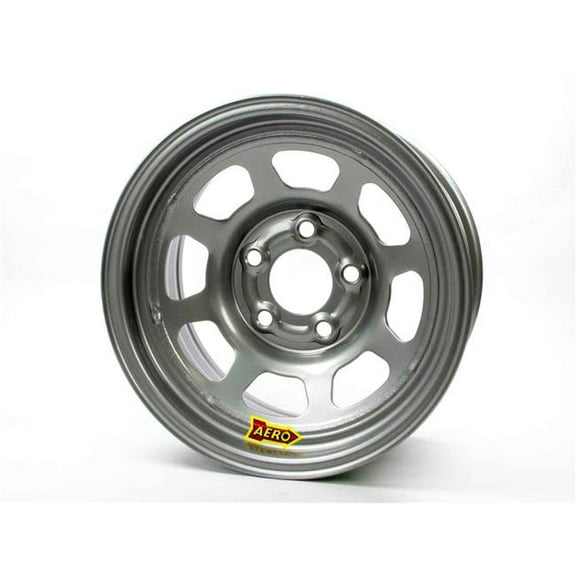 Aero Racing Wheels 50-085030 50 Series Rolled Wheel - Silver - 15 x 8 in. - 5 x 5 in. Bolt Circle - 3 in. Back Spacing - 23 lbs