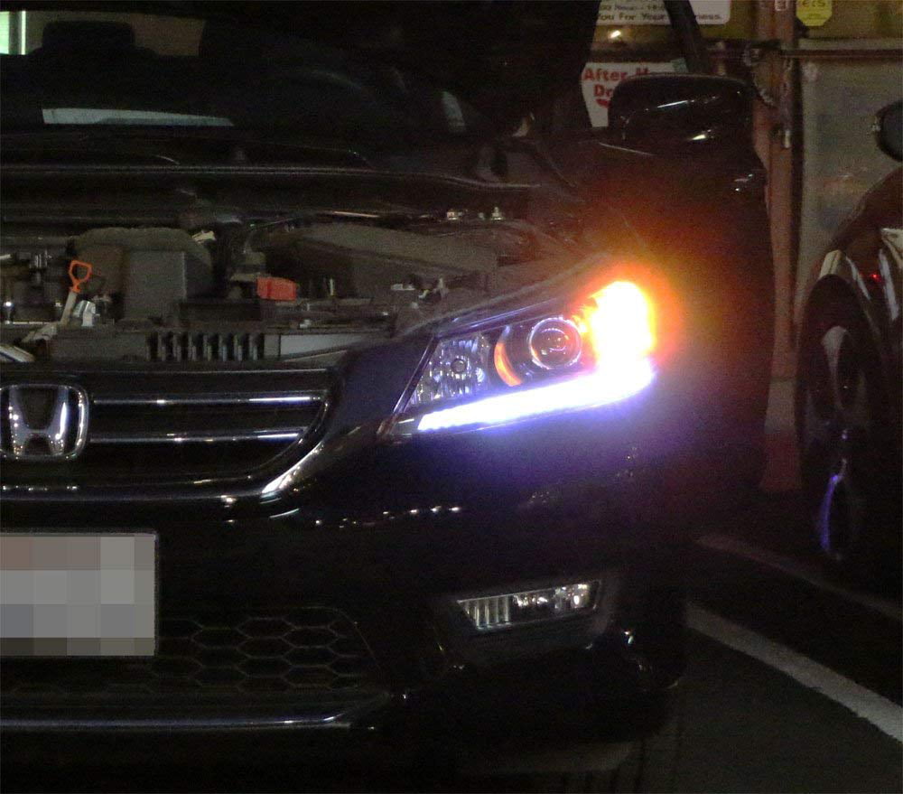 GTINTHEBOX Pure Illuminating Headlight LED Daytime Running Lights DRL Retrofit LED Assembly For 2013-2015 Honda Accord Sedan 2 Pack 