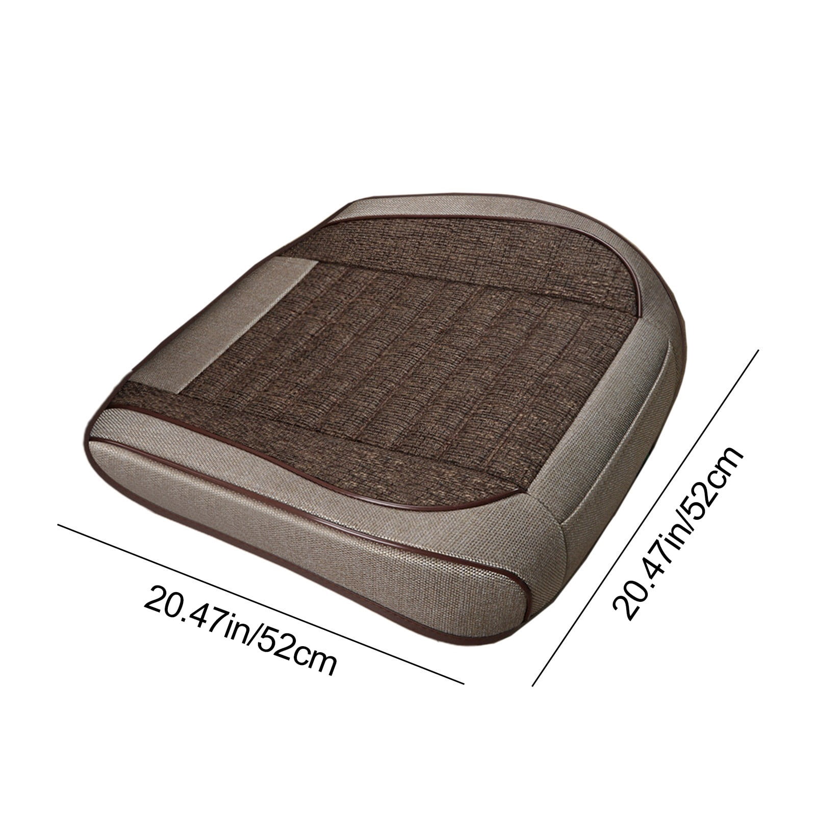 Breathable Linen Car Seat Cover Fully Enclosed Cushion, All Season for Car 20.5x20.5 Inch Easy Fit