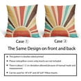 thumbnail image 6 of Boho Sunshine Pillow Covers 18x18 Set of 2 Modern Abstract Bohemian Sun Sunset Print Decorative Throw Pillows Outdoor Pillowcase Linen Farmhouse Cushion Case Decor for Couch Sofa Bed, 6 of 6