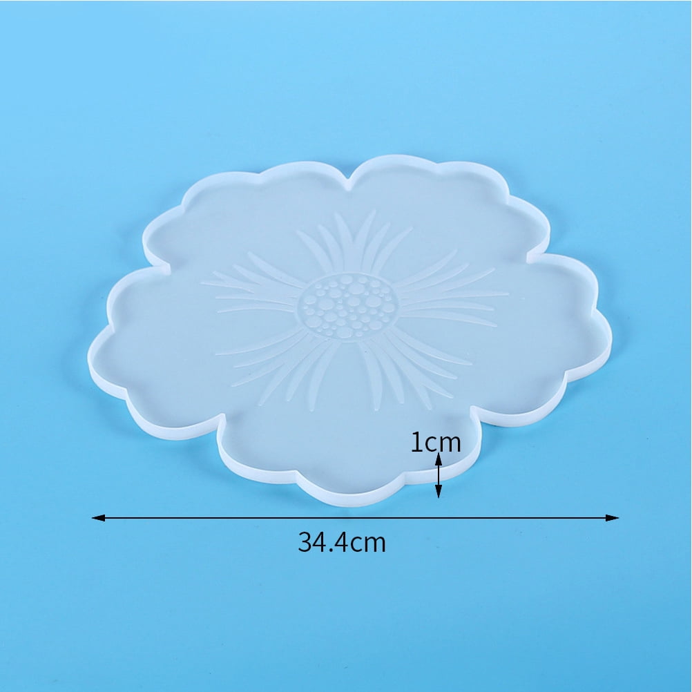 LOLIPPYY 2pcs UV Epoxy Resin Molds Silicone Fruit Tray Mold Casting Mold