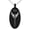 Black, variant on Stainless Steel Rise of the Valkyrie Engraved Small Oval Charm Pendant Necklace