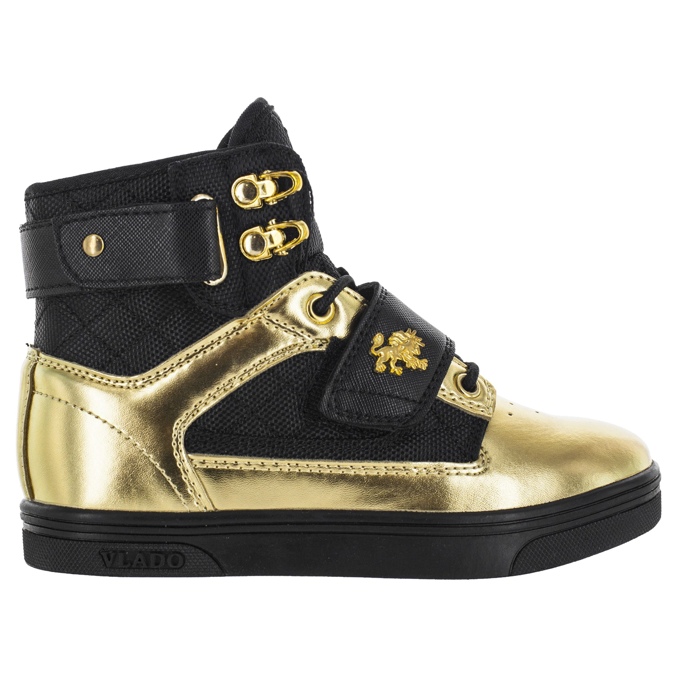 black and gold shoes for boys