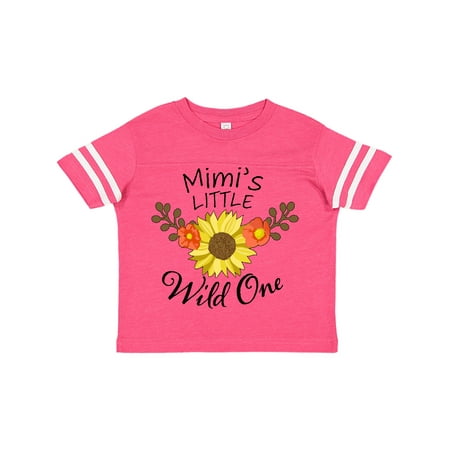 

Inktastic Mimi s Little Wild 1 with Beautiful Sunflower Gift Toddler Boy or Toddler Girl T-Shirt