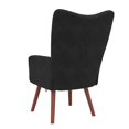 thumbnail image 3 of vidaXL Chaise de Détente Velours Noir, 3 of 5