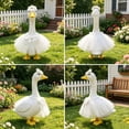 thumbnail image 4 of SHENGXINY Porch Goose Outfit, Bridal Tutu Dress with Flower Headband Goose Clothes for Wedding Lawn Holiday Decor White 23 in, 4 of 6