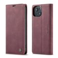 thumbnail image 2 of Caseme-013 Funda de piel para iPhone 13, color rojo vino, 2 of 5