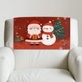 thumbnail image 2 of TSOVTHRID Cartoon Santa Claus Snowman Print Non Slip Headrest Protector for Recliner Chair Waterproof Headrest Cover 17x27in PU Leather Couch Head Rest Cover for Furniture Christmas Decor, 1 Piece, 2 of 7