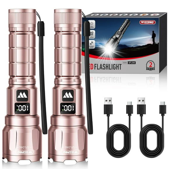Linterna WDTPro SFL046 6000 lúmenes recargable rosa 15h