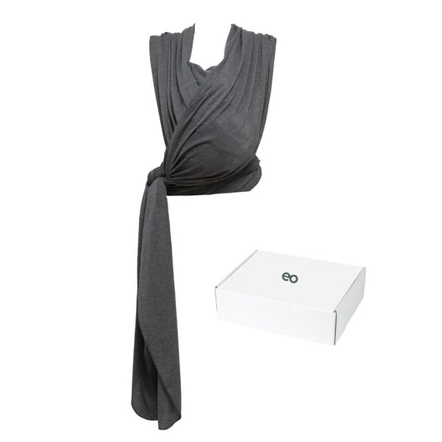 Rebozo Fular Bebe Elastico Ergonomico Gris Oscuro