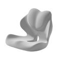 thumbnail image 2 of Cojín asiento y respaldo espuma viscoelástica transpirable y multifuncional con funda extraíble soporte ergonómico para la espalda, ideal para Gris claro, 2 of 10