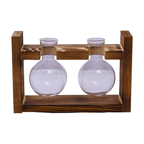 Estación de propagación de plantas hidropónicas, soporte para plantas, estante decorativo de madera con forma 198x57x13cm