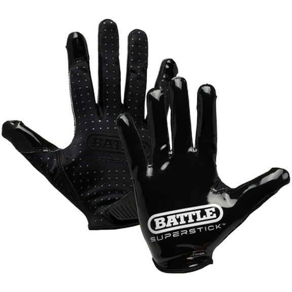 Battle Sports Youth Doom Speed Receiver Football Glove - Black - Xlarge