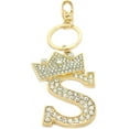 thumbnail image 3 of Sometheme Special Large Rhinestone Studded Alphabet Letter Initial Keychain, 3 of 3