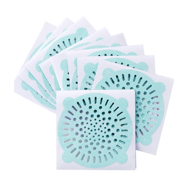 Wdftyju 10 Uds. Filtro de drenaje de suelo desechable para baño de cocina, trampa colectora de pelo de alcantarillado Wdftyju 3vl6vx2xb1tm1fw7