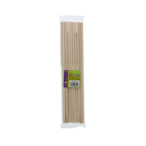 Creativity Street Wood Dowels, 12" x .25" 12/Pkg.