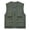 Olive Green, variant on WREESH Mens Thin Cargo Vest Casual Solid Work Vests Travel Photography Vest Outdoor Hiking Vests Olive Green