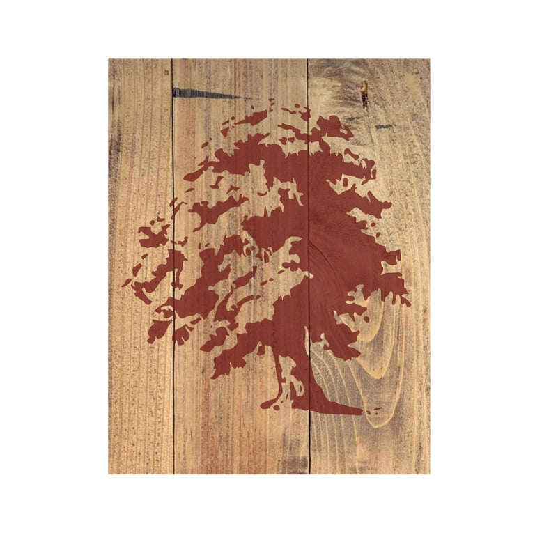 Oak Tree Stencil