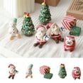 thumbnail image 2 of ZPAQI Festive Christmas Resin Figurine Snowman Santa Statue Centerpieces Decoration, 2 of 21