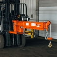 thumbnail image 5 of Titan Attachments Fork-Mounted Adjustable Hoist Pivoting Jib Boom Crane with Electric Winch, 5 of 6