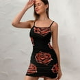 thumbnail image 3 of Ladies Elegant Sling Sleeveless Sexy Dress rose, 3 of 6