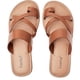 thumbnail image 1 of Sandalias Luoika para mujer, planas, anchas, color canela, 12 x W, verano, playa, 1 of 9