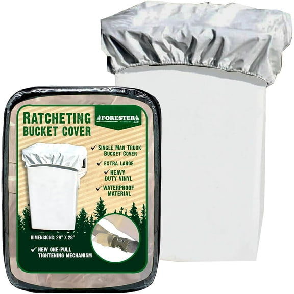 FORESTER Ratcheting Bucket Cover | Single Man Truck Bucket Cover with Clamp Closure | Bucket Truck Accessories