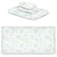 thumbnail image 2 of Dreamtimes 3 PCS Towel Beautiful Snowflakes Cotton Bath Towel Set (1 Bath Towel, 1 Hand Towel, 1 Washcloth) for Bathroom, Super Soft and Quick Dry Towels, 2 of 7