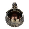 thumbnail image 2 of SHENMO Retro Windproof Ashtray with Lid Zinc Alloy Elephant Styling Embossed Deocration for Home Hotel Office, 2 of 16