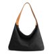 thumbnail image 1 of Bolso de mano de lona para mujer Bolso de hombro grande Bolso de mano Hobo Abanopi Gris oscuro, 1 of 7