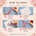 thumbnail image 3 of Cherry Blossom Iron On Patches, Embroidery Flower Appliques for DIY (Pink) | Cherry Blossom Embroidery Patches | Iron On Floral Appliques for Clothing, Bags, Jackets & DIY Craft Decoration, 3 of 7