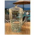 thumbnail image 5 of HomeRoots 2.5 Quart Clear And Blue Swirl Acrylic Pitcher, 5 of 8
