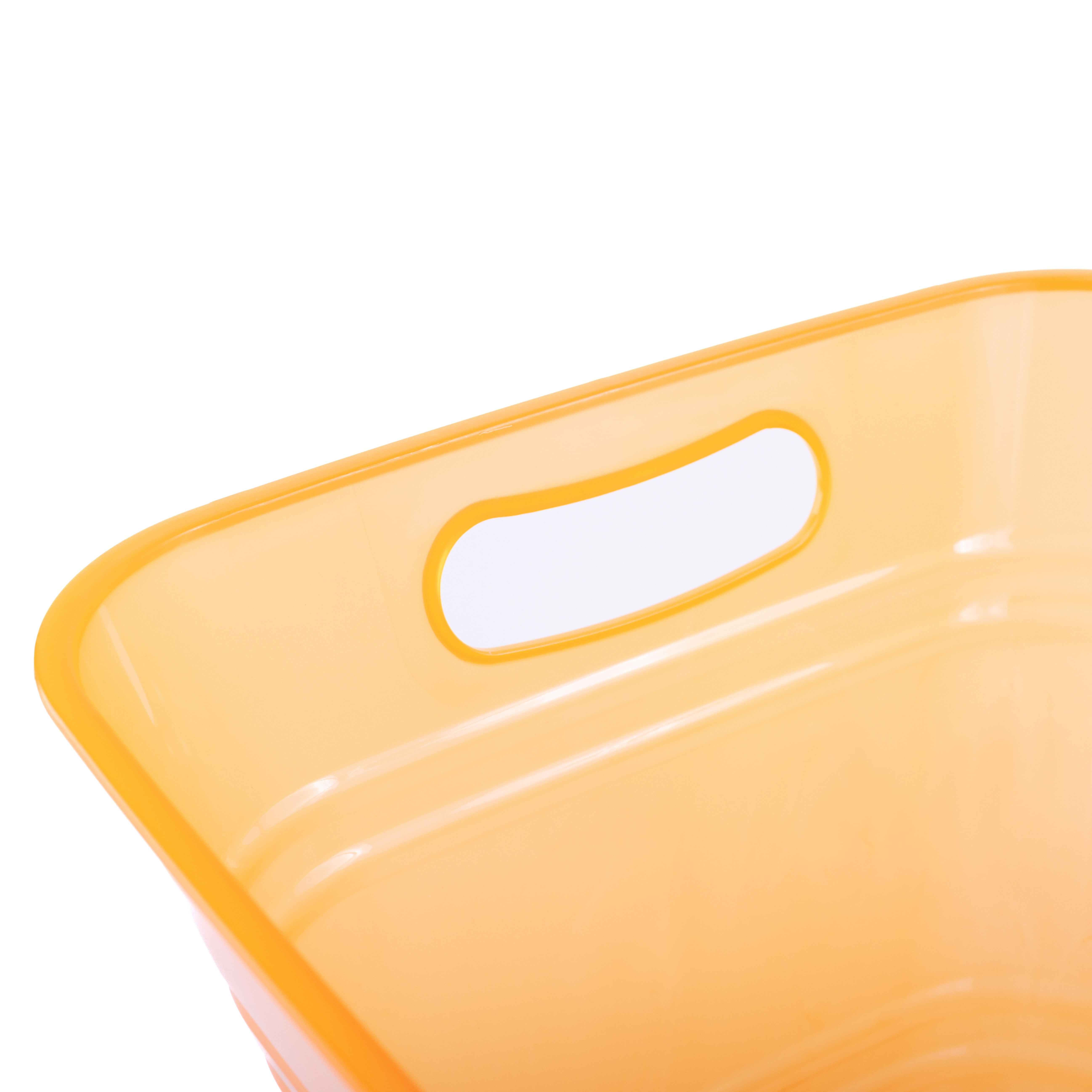 Mainstays Orange Plastic Rectangular Beverage Tub, 20"